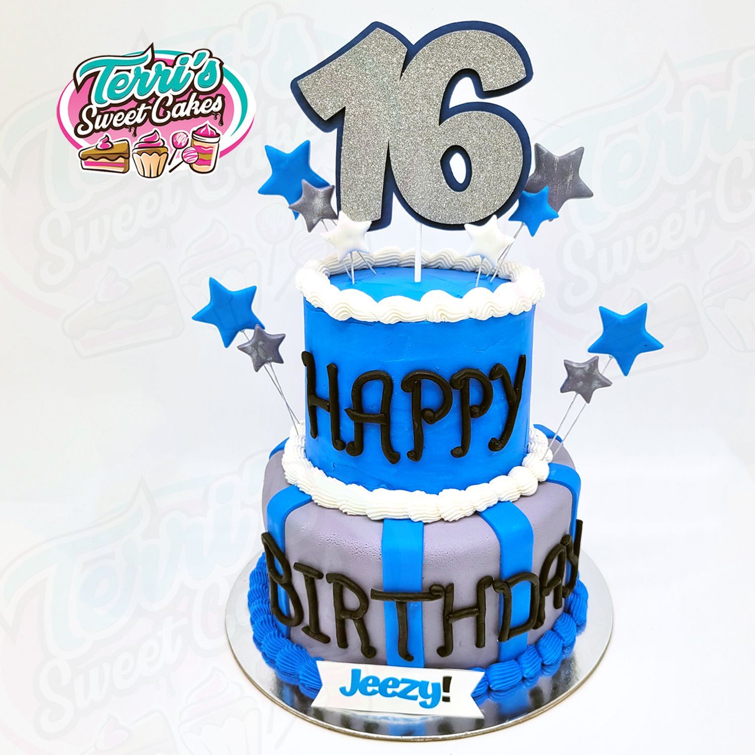 Two Tier Birthday Cake by Terri's Sweet Cakes!