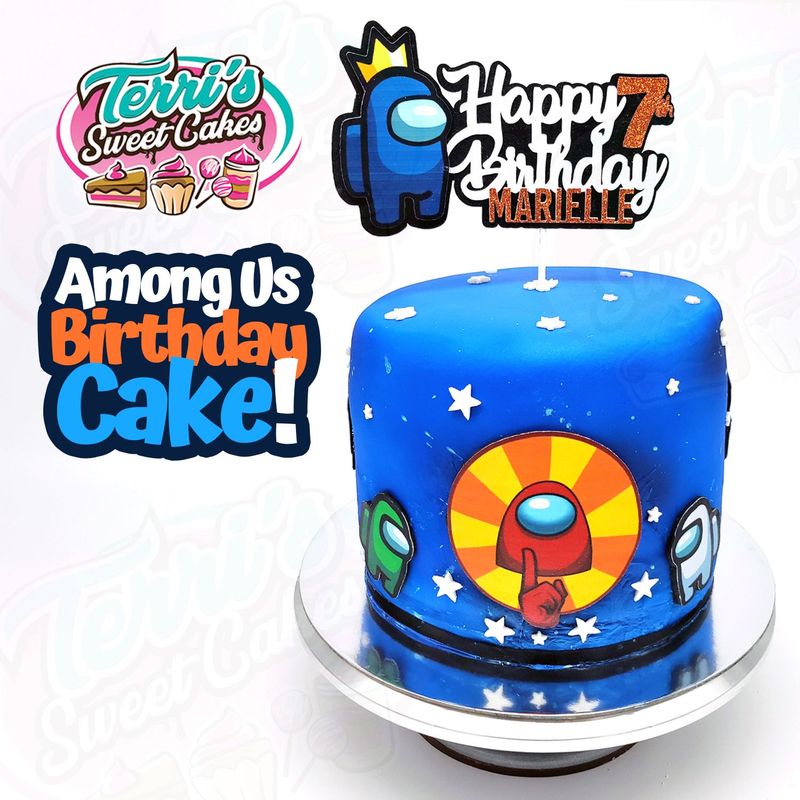 Among Us Birthday Cake