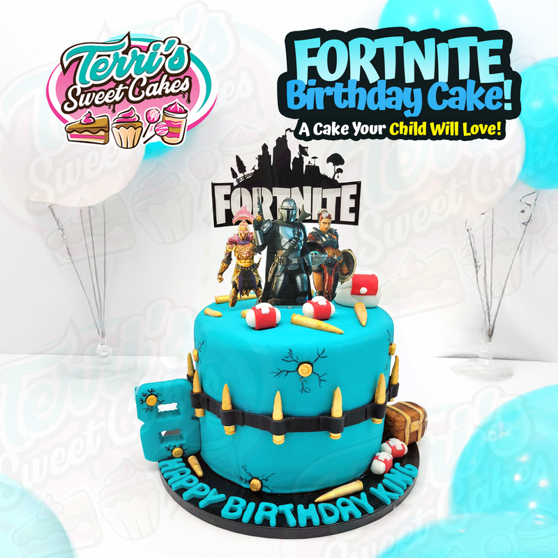 Fortnite Birthday Cake