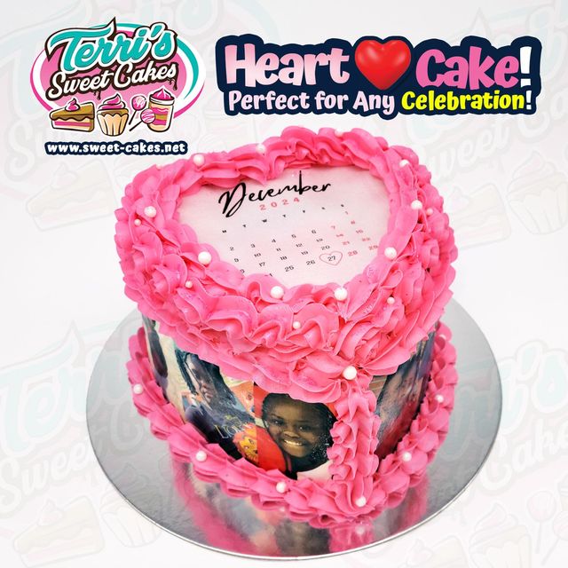 Calendar Heart Cake