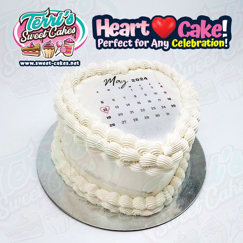 White Heart Cake