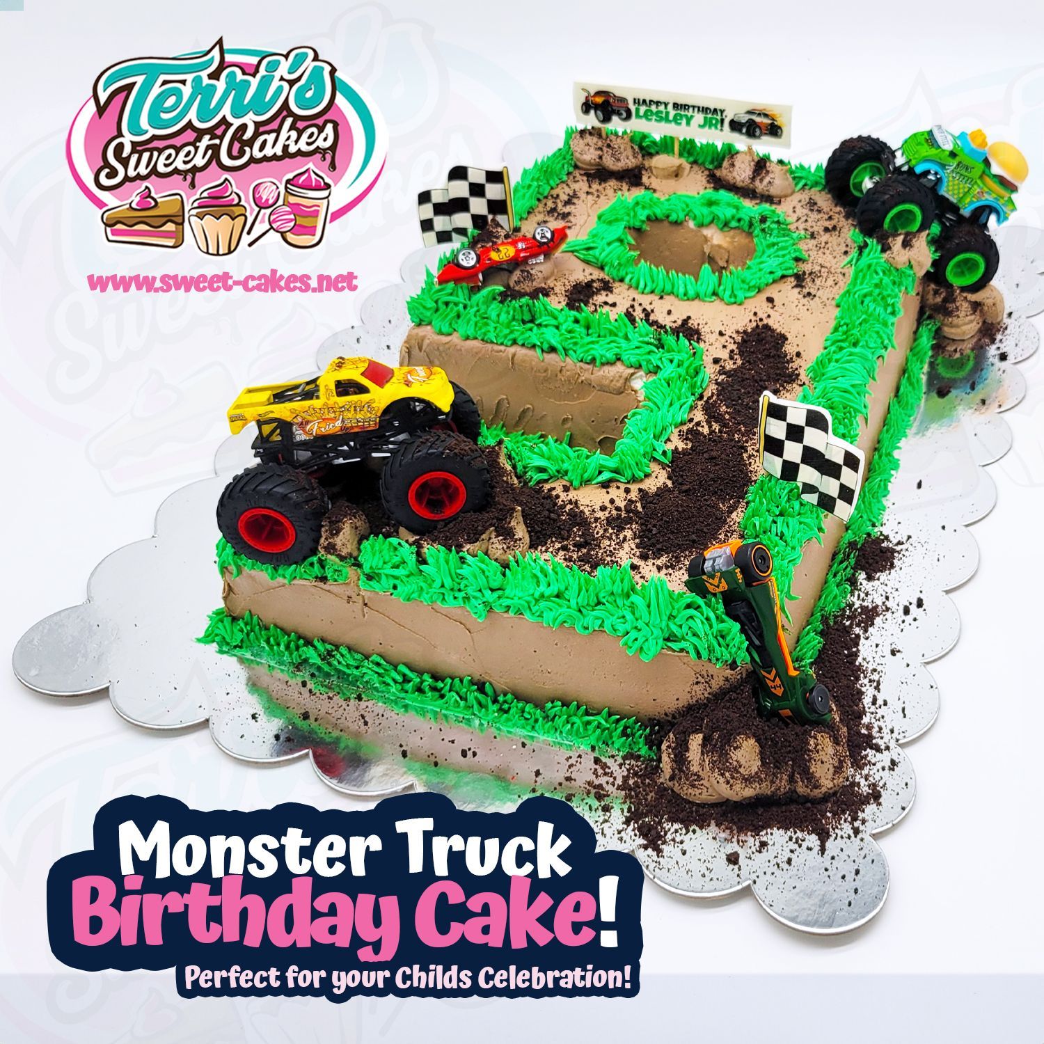 Monster Truck Birthday Cake by Terri's Sweet Cakes!