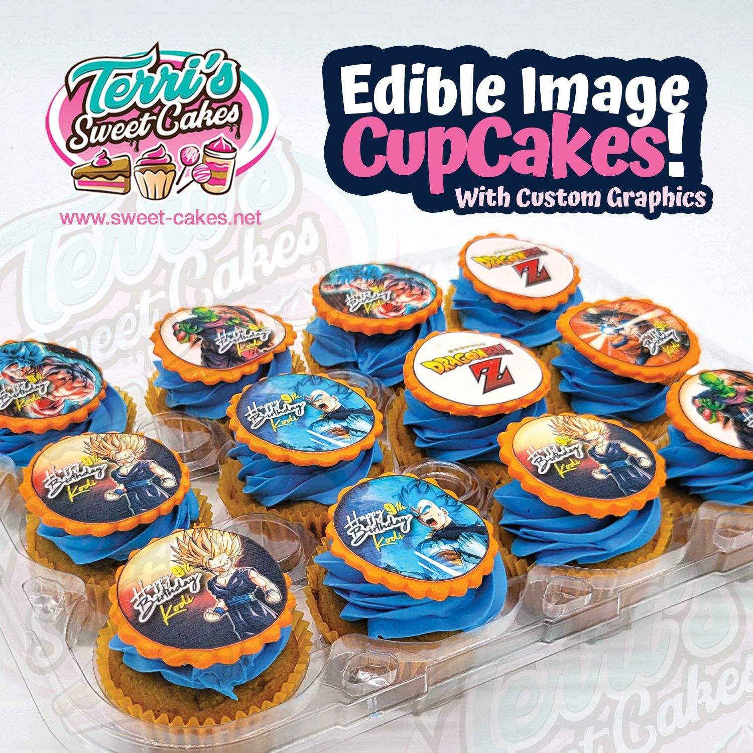 Naruto Birthday CupCakes by Terri's Sweet Cakes!