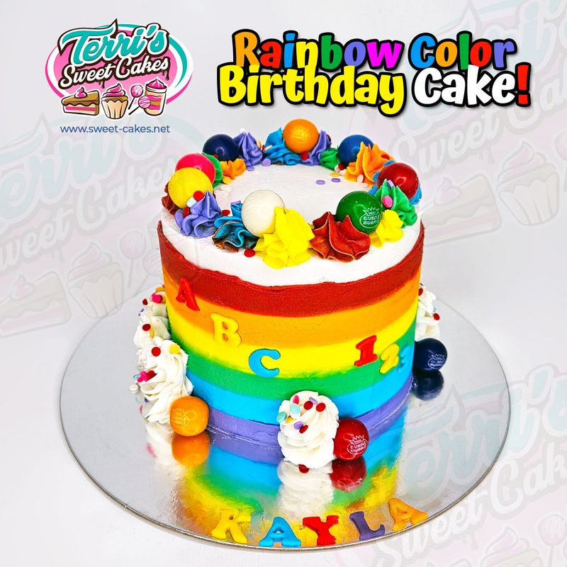 Rainbow Birthday Cake