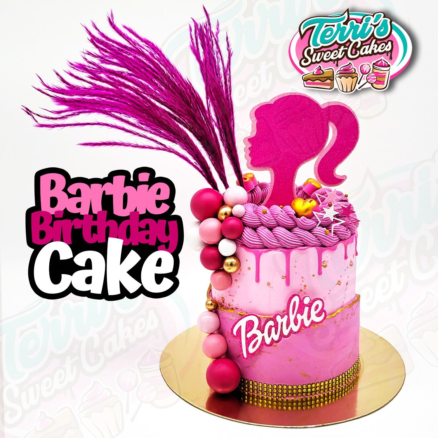 Barbie Movie Birthday Cake by Terri's Sweet Cakes!