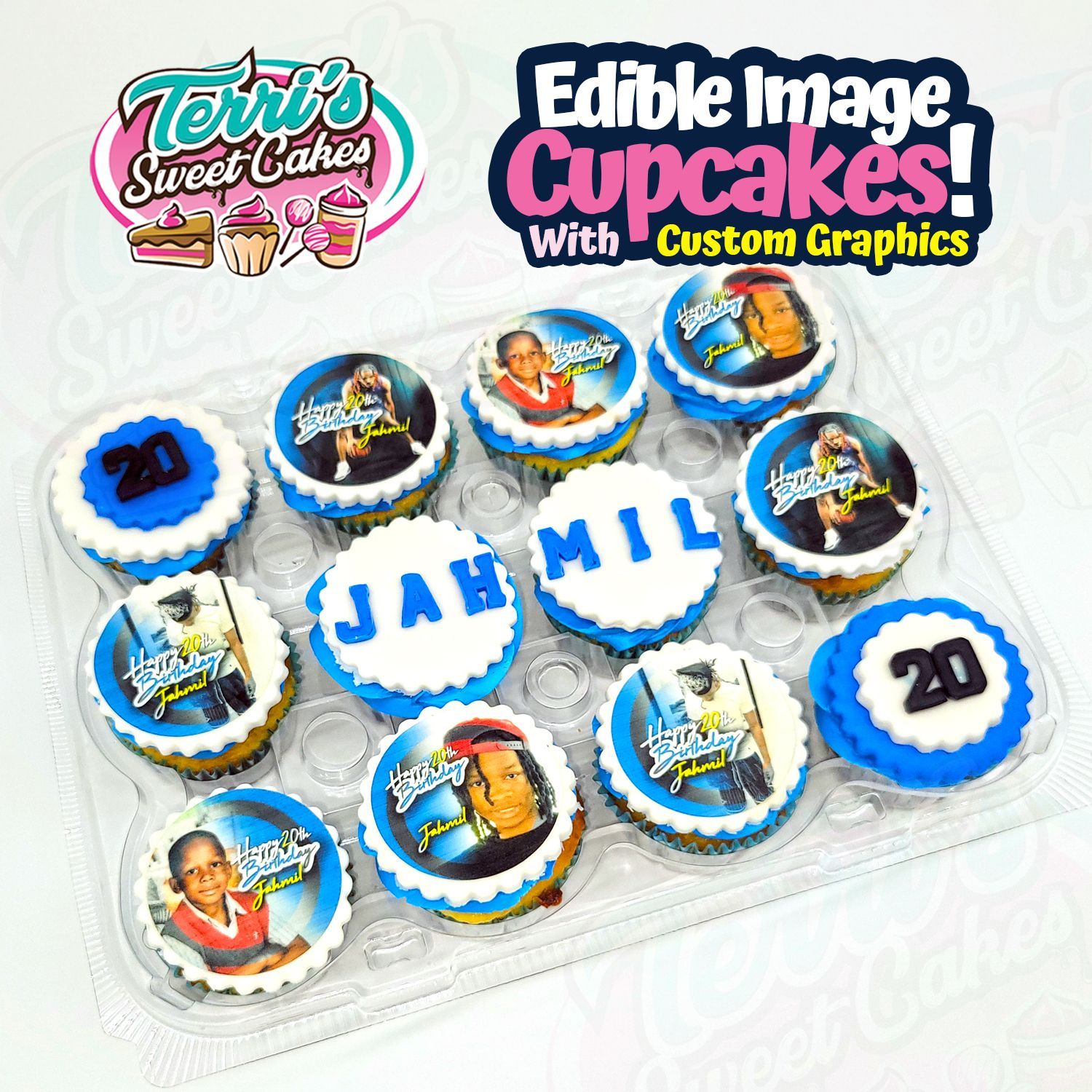 Custom Edible Image Cupcakes by Terri's Sweet Cakes!