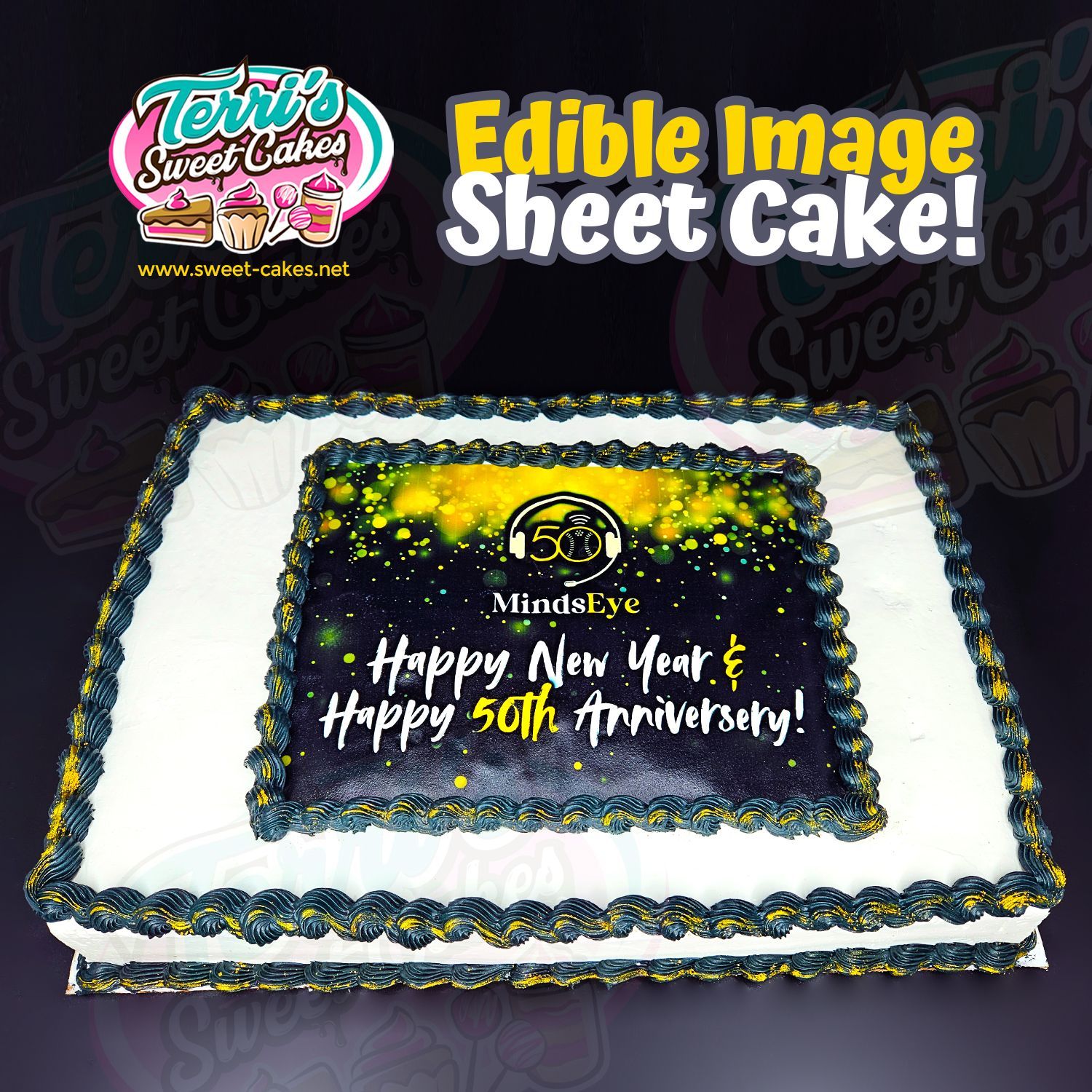 Edible Image Sheet Cake by Terri's Sweet Cakes!