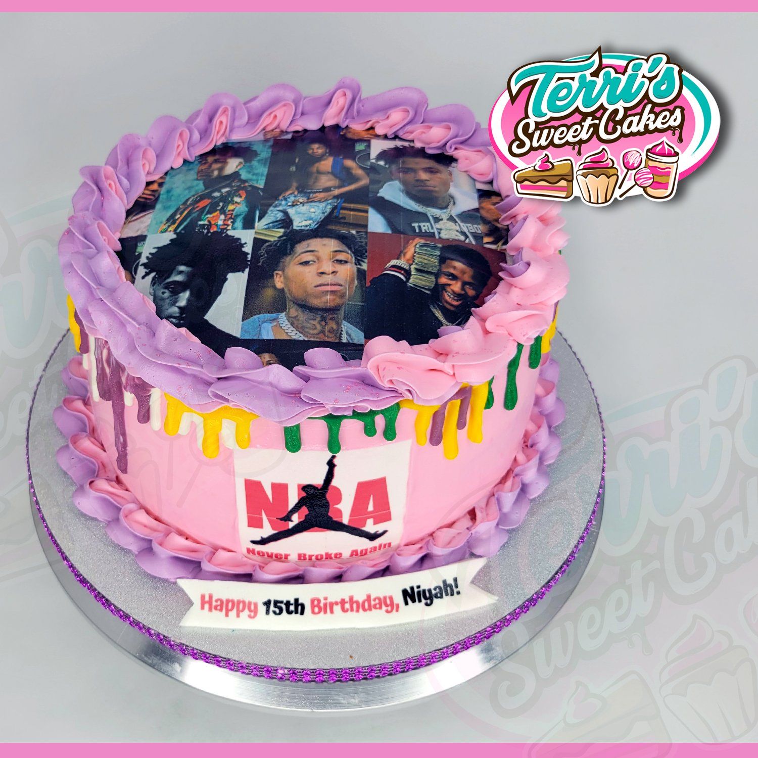 NBA Youngboy Collage Birthday Cake