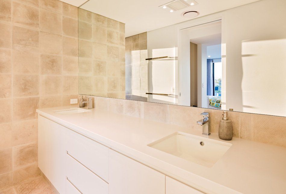 completed bathroom project