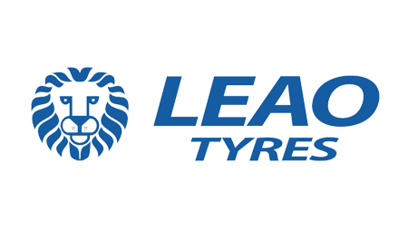 Logo del leone blu accanto al testo