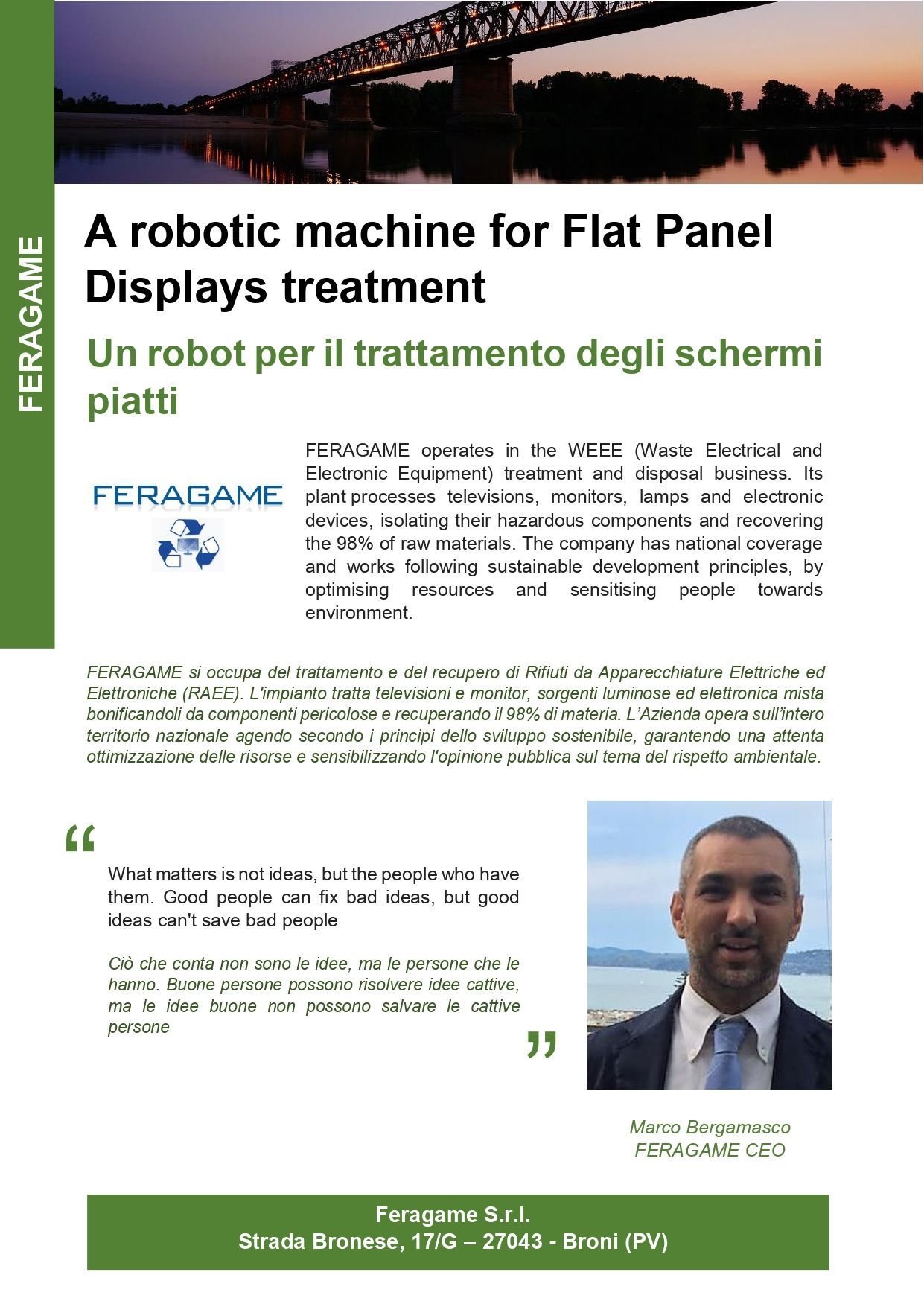 smaltimento RAEE Pavia