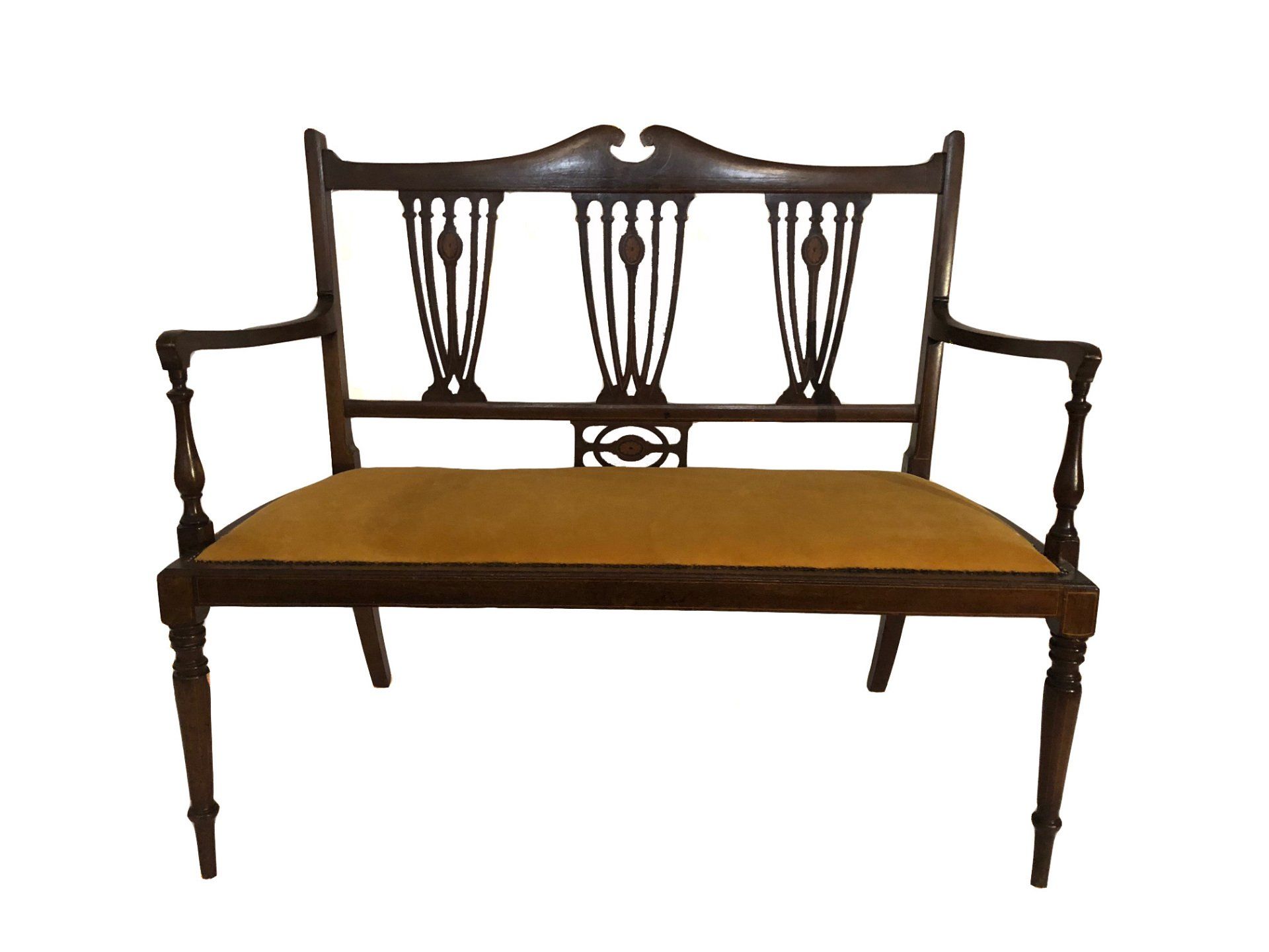 Antique hallway seat