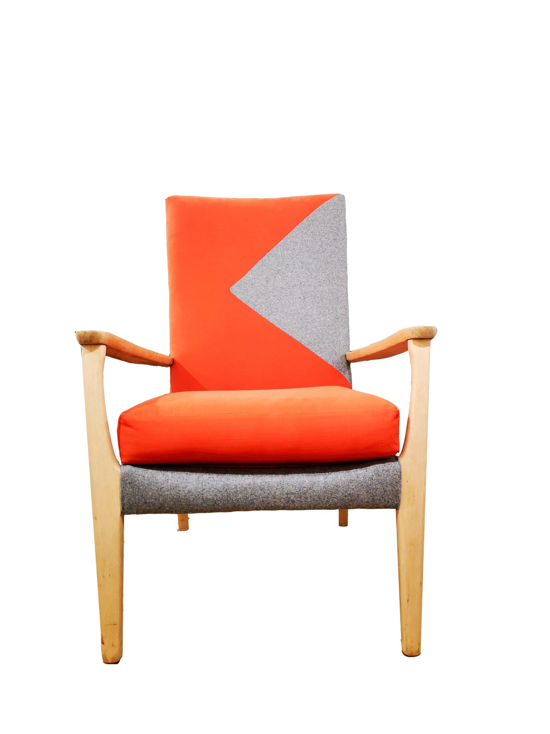 Chair with patchwork