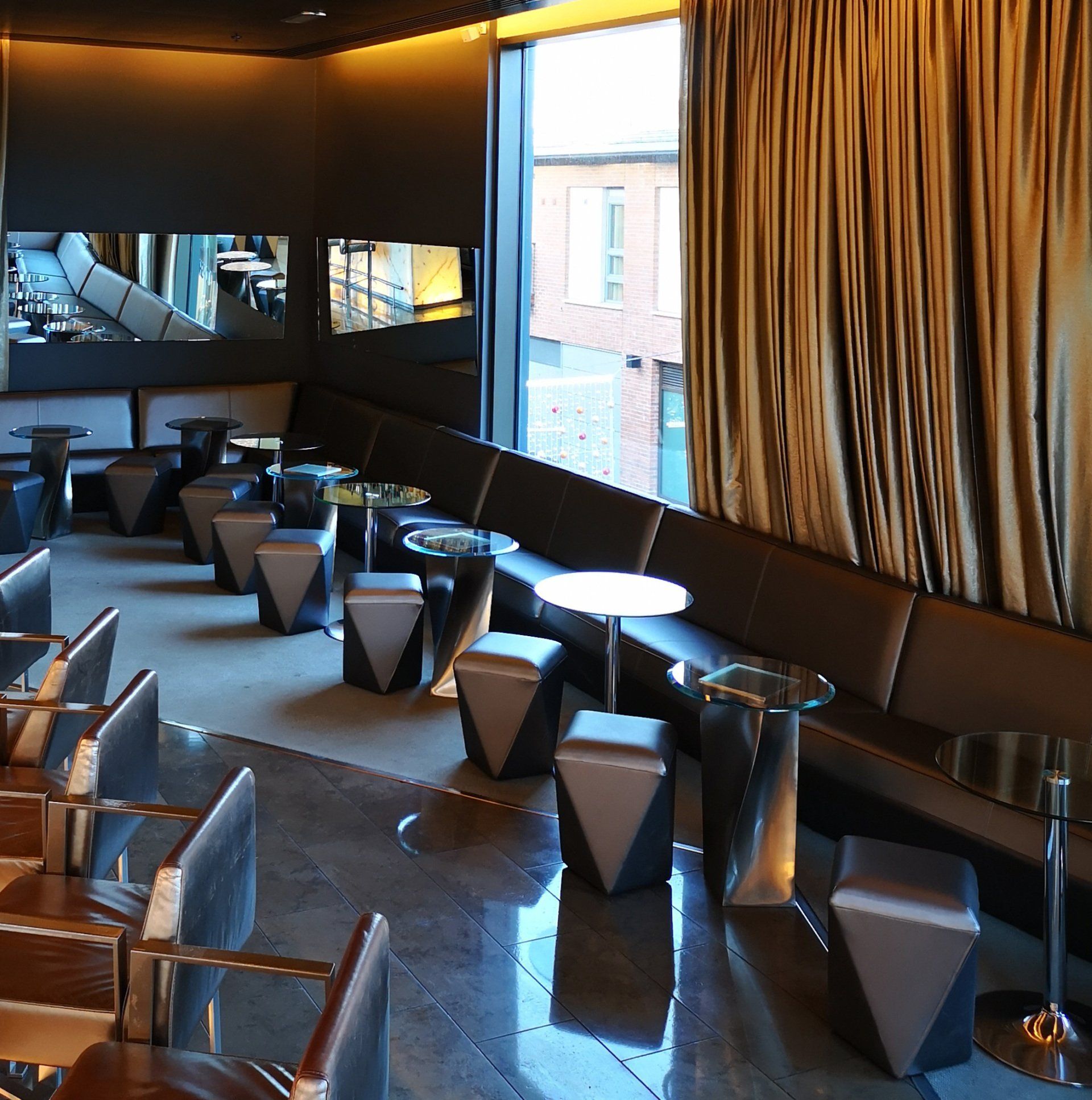 Upholstery for banquette seats, stools and bar stools