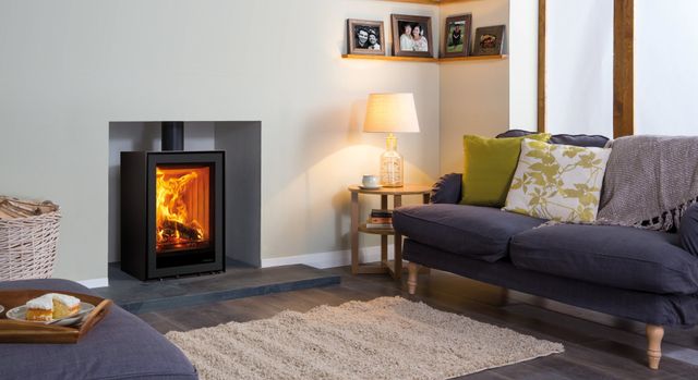 Wood Burning Hearth Mounted and Inset Stoves | Fireplaces Direct
