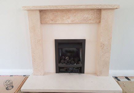 Customer Lewis with old gas fire