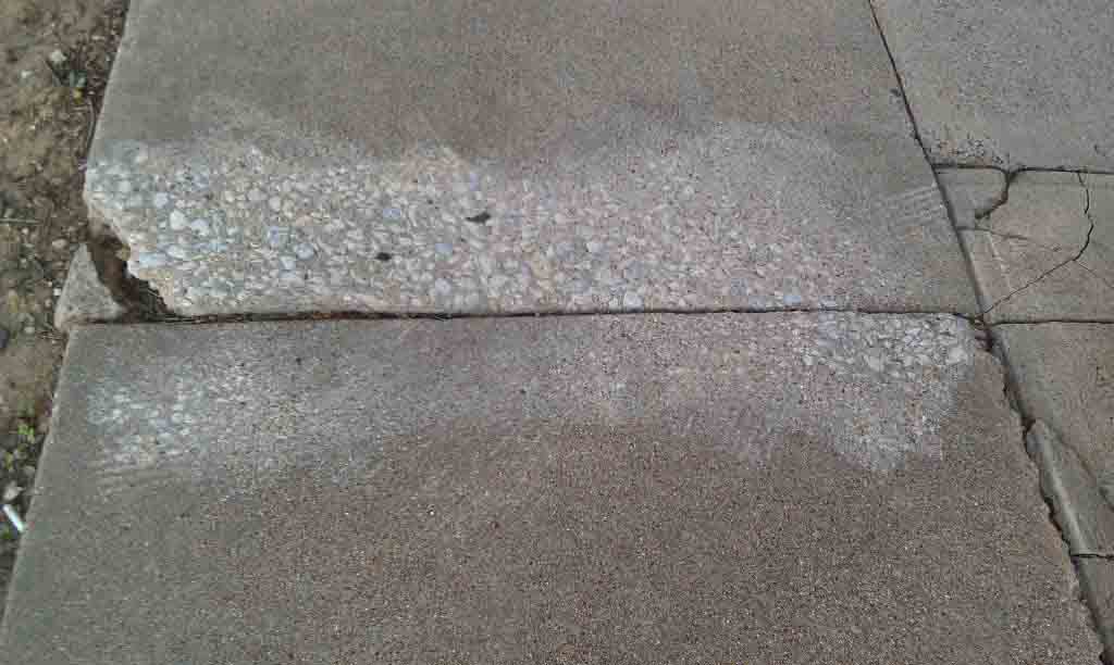 broken concrete