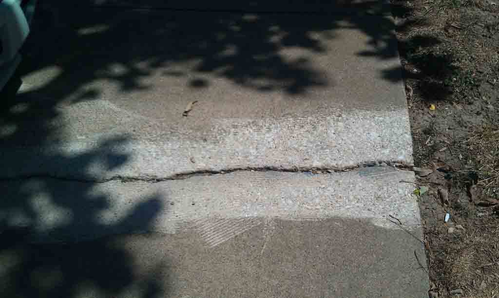 damaged concrete