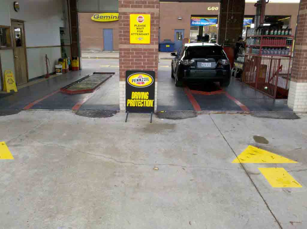 concrete for service station