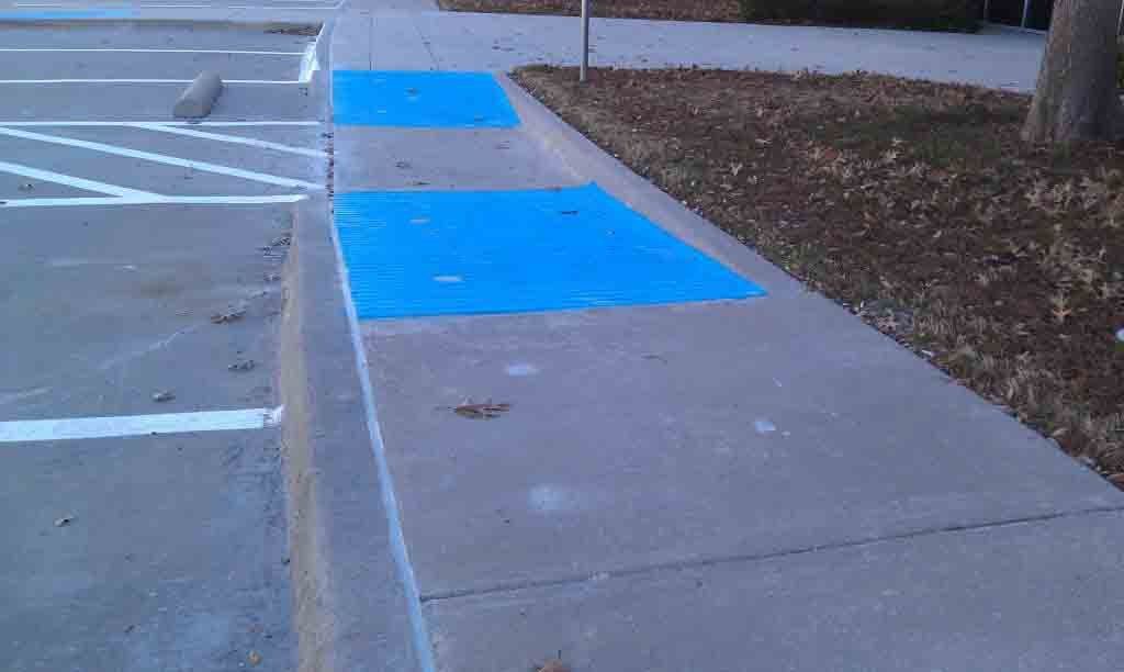 concrete with ridges