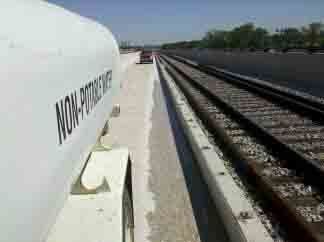 concrete access road