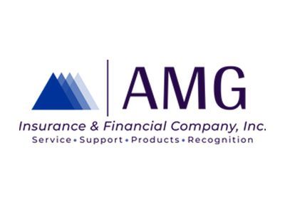 The logo for amg insurance and financial company inc.