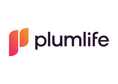 A plumlife logo with a pink and orange gradient on a white background.
