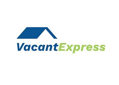 A vacant express logo with a blue roof