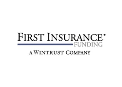 The first insurance funding logo is a wintrust company.