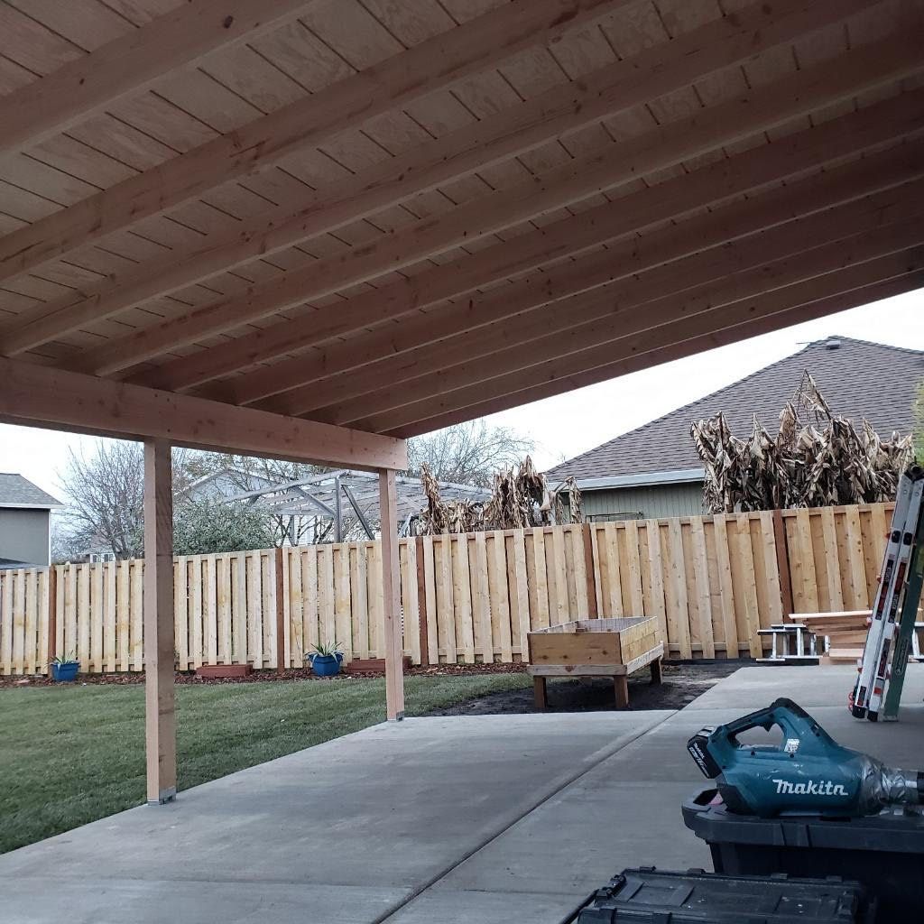 Ladders and Other Things Under Wooden Roof — Hillsboro, OR — 1st Pacific Construction