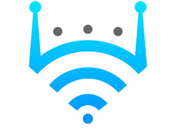 A blue and white brand logo for Proproxies, depicting wireless connections.