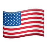 A USA Flag on a white background
