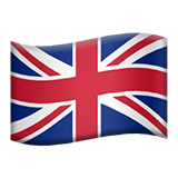 A british flag on a white background