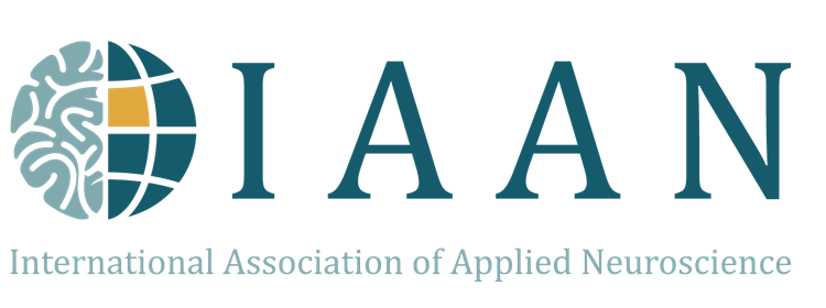 The logo for the international association of applied neuroscience