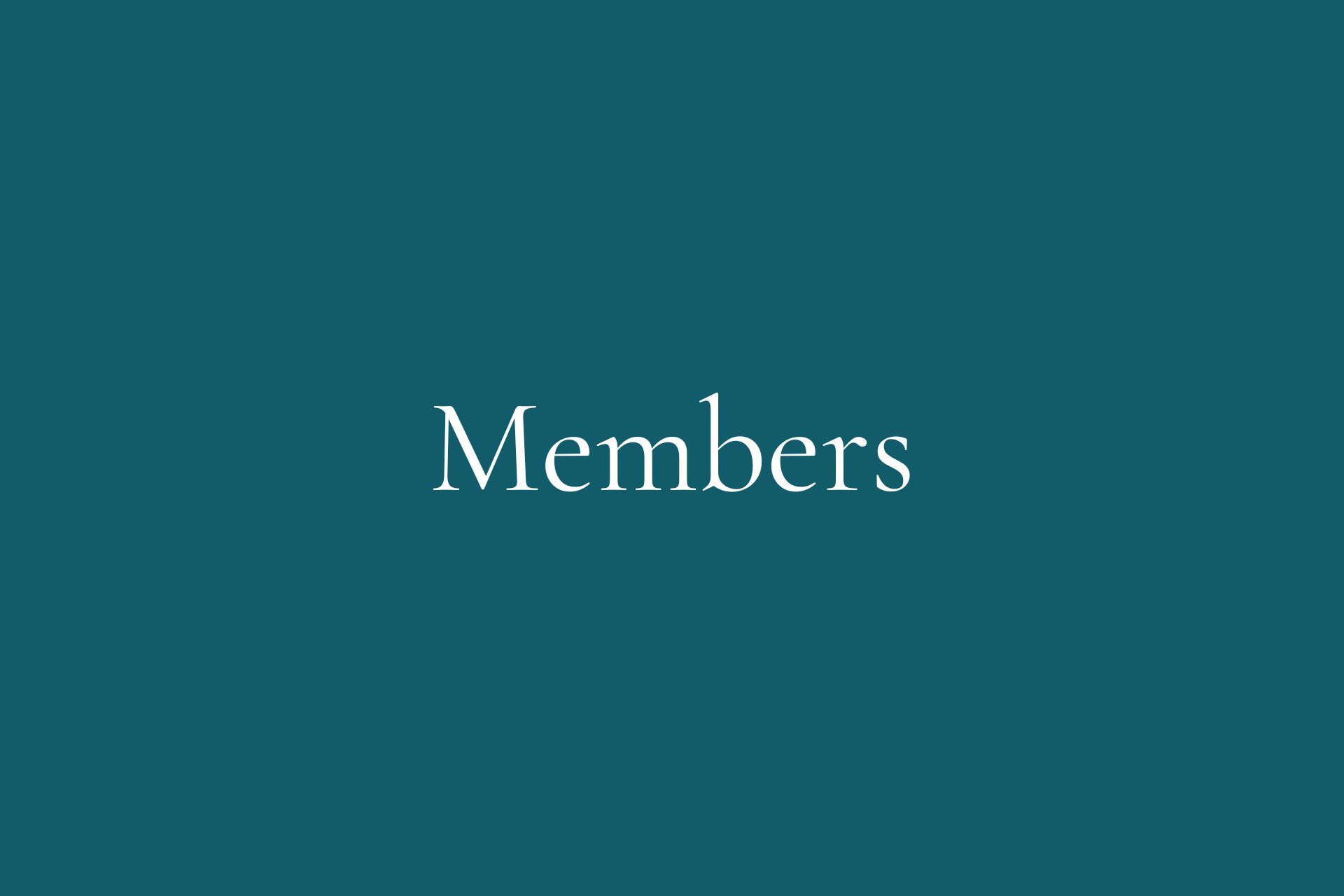 The word members is on a blue background.