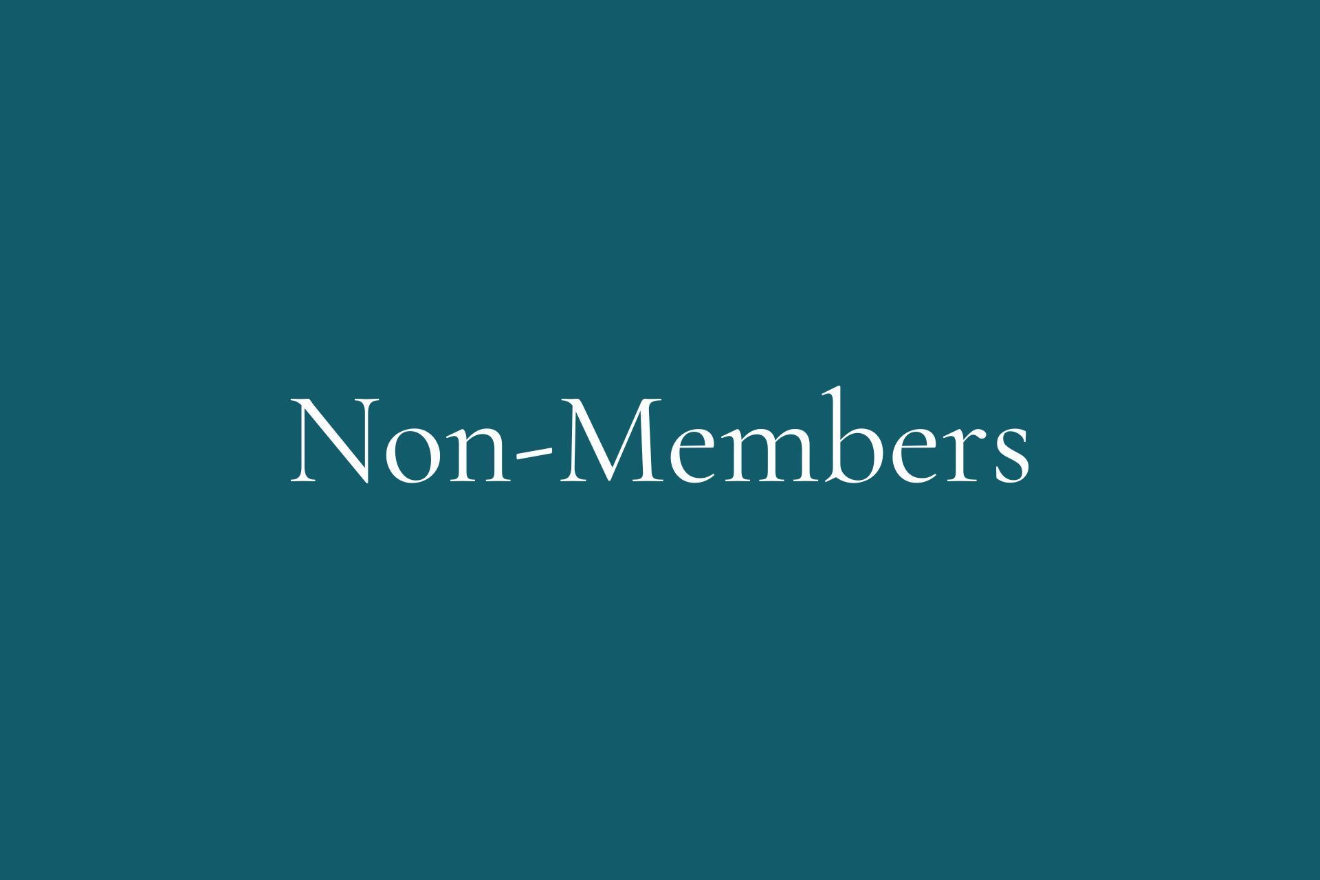 The word non-members is on a blue background.