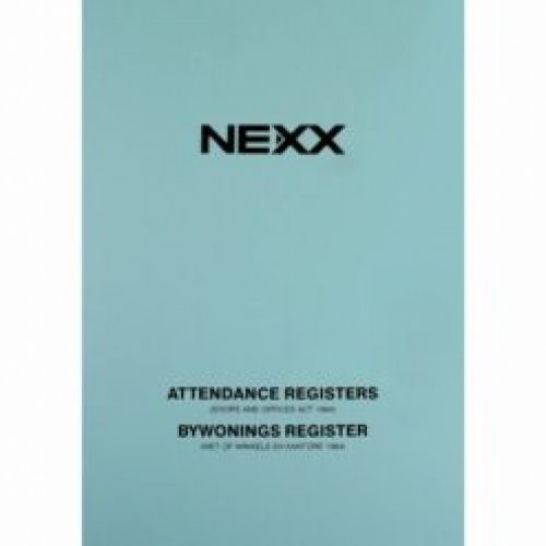 BOEK BYWONINGSREGISTER S/C 14PG