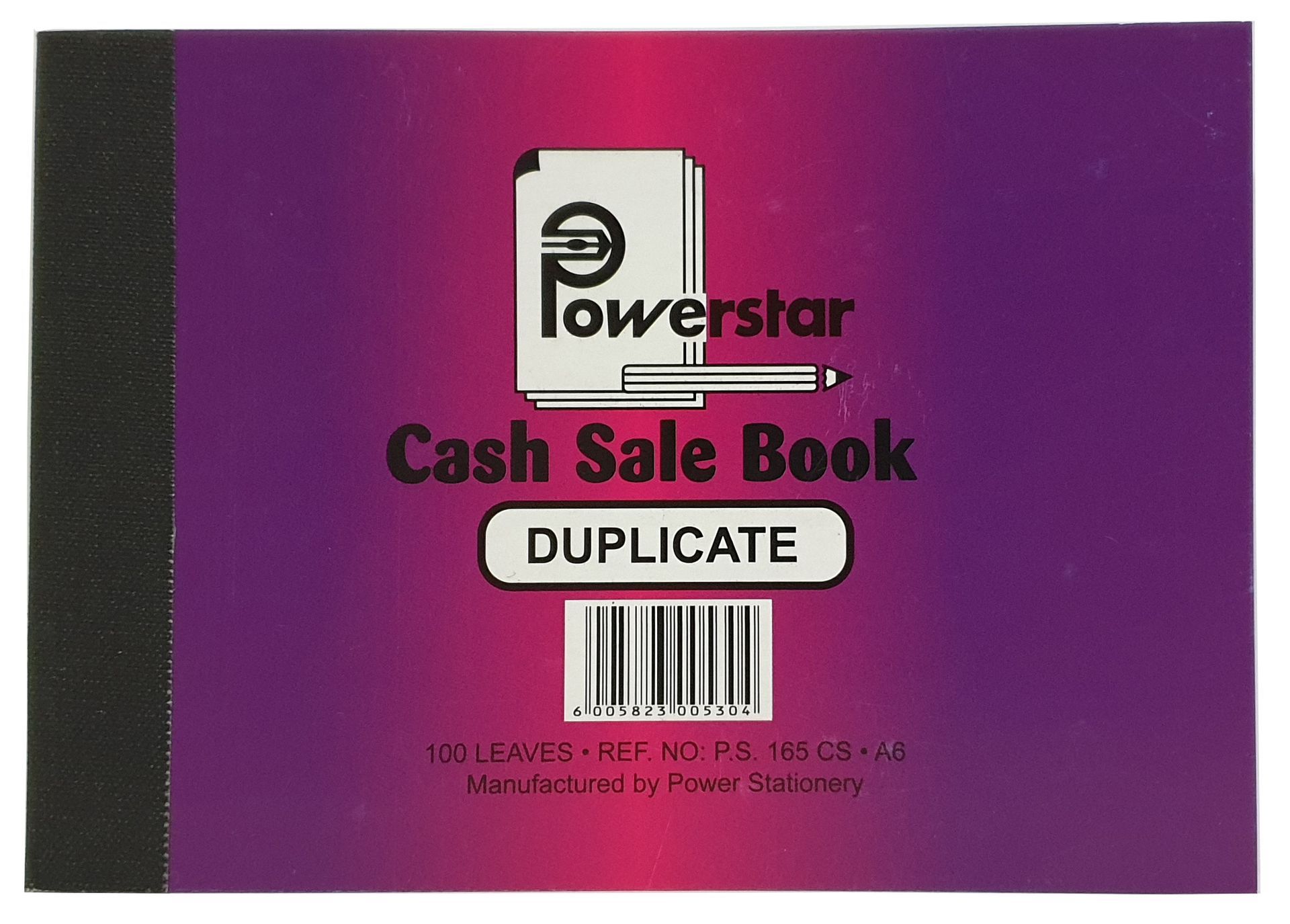 BOEK A6 DUPLIKAAT KONTANTVERKOOP PS165CS