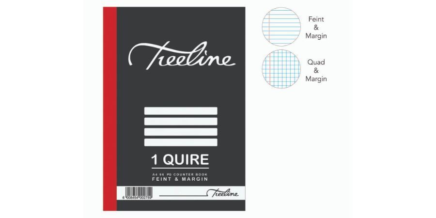 BOEK A4 HARDEBAND 96 BLADSYE 1 VRAE