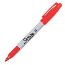 SHARPIE PERMANENTE MERKER ROOI