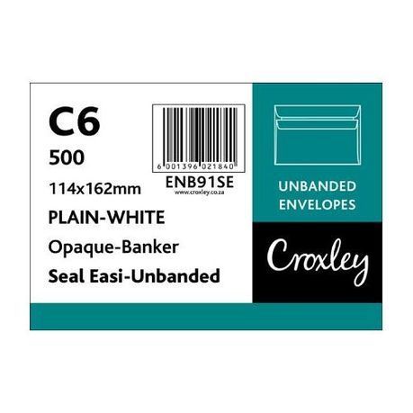 C6 WIT RVS KOEVERTJIES