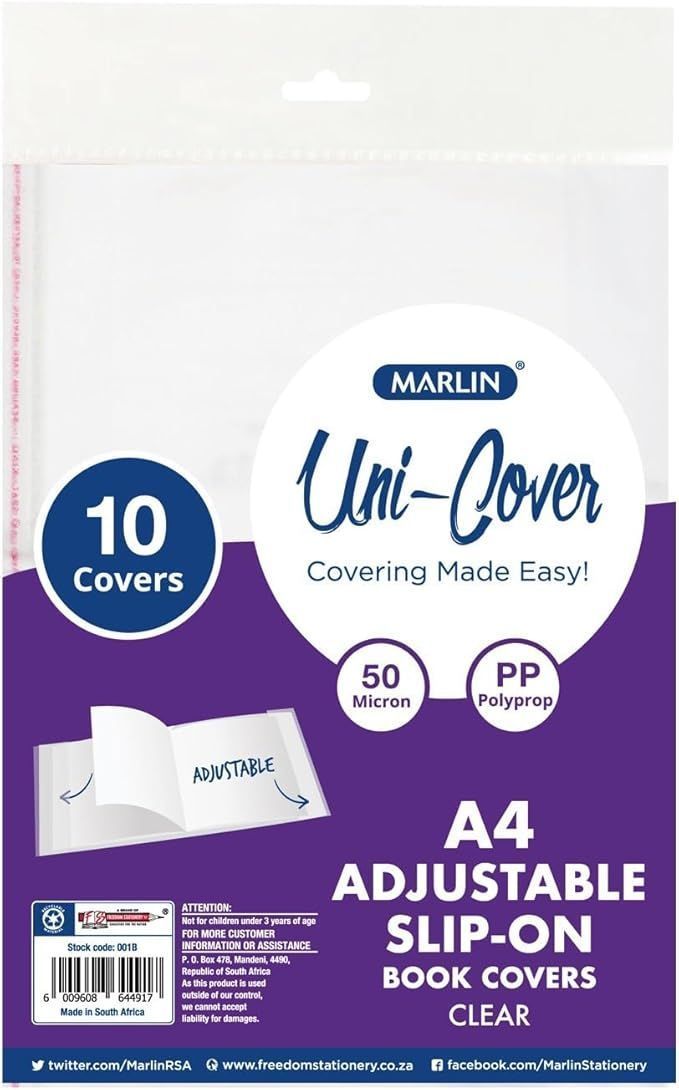 BOEKOMSLAG PVC 10's 50MIC