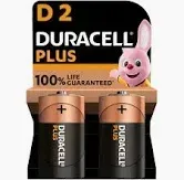BATTERY DURACELL D-GROOTTE PAK VAN 2