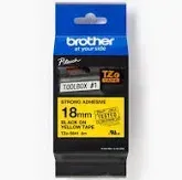 BROTHER 18MM SWART OP GEEL BAND