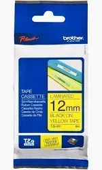 BROTHER TZ 631 SWART OP GEEL BAND