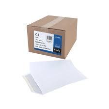 C5 WIT RVS KOEVERTES