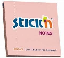 STICK N NOTAS 76X76 PIENK