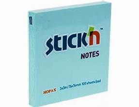 STICK N NOTAS 76X76 BLOU