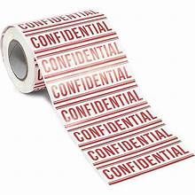 ETIKETTE VERTROULIK 40X15