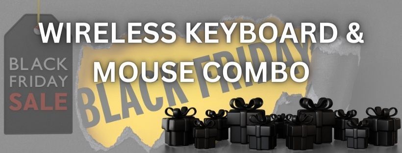 A black friday sale for wireless keyboard and mouse combo